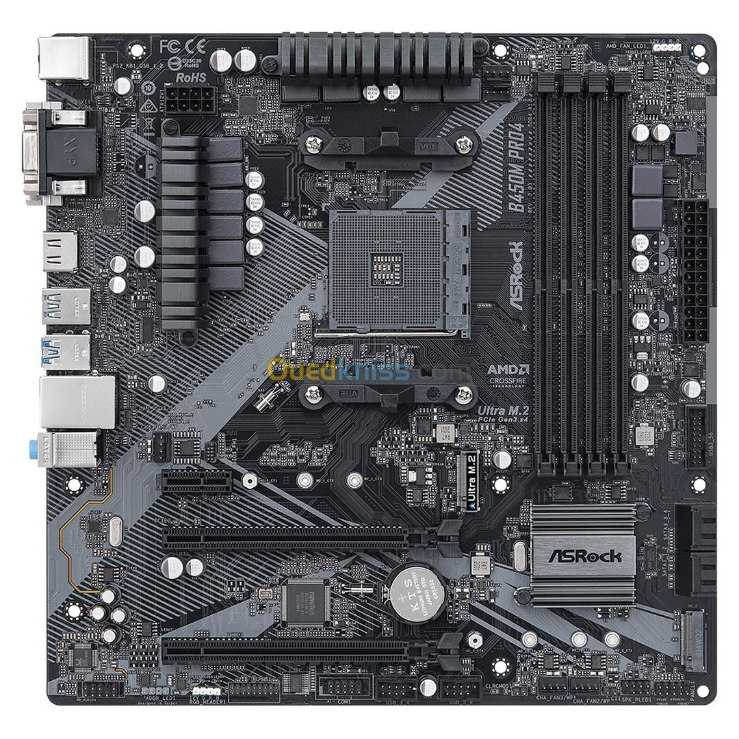 CARTE MERE ASROCK B450M PRO4 R2.0 DDR4