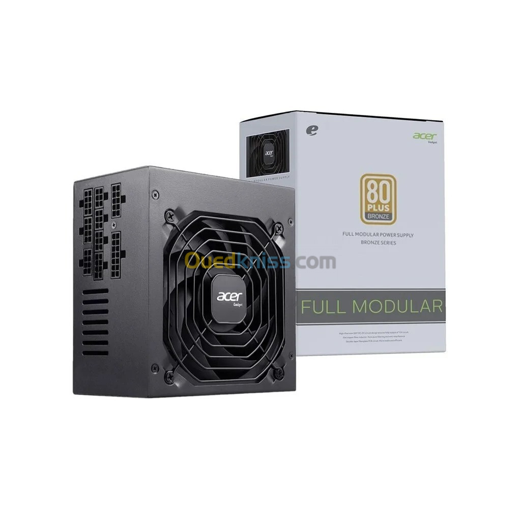 ALIMENTATION ACER 650W AC650 80PLUS BRONZE FULL MODULAIRE BLACK