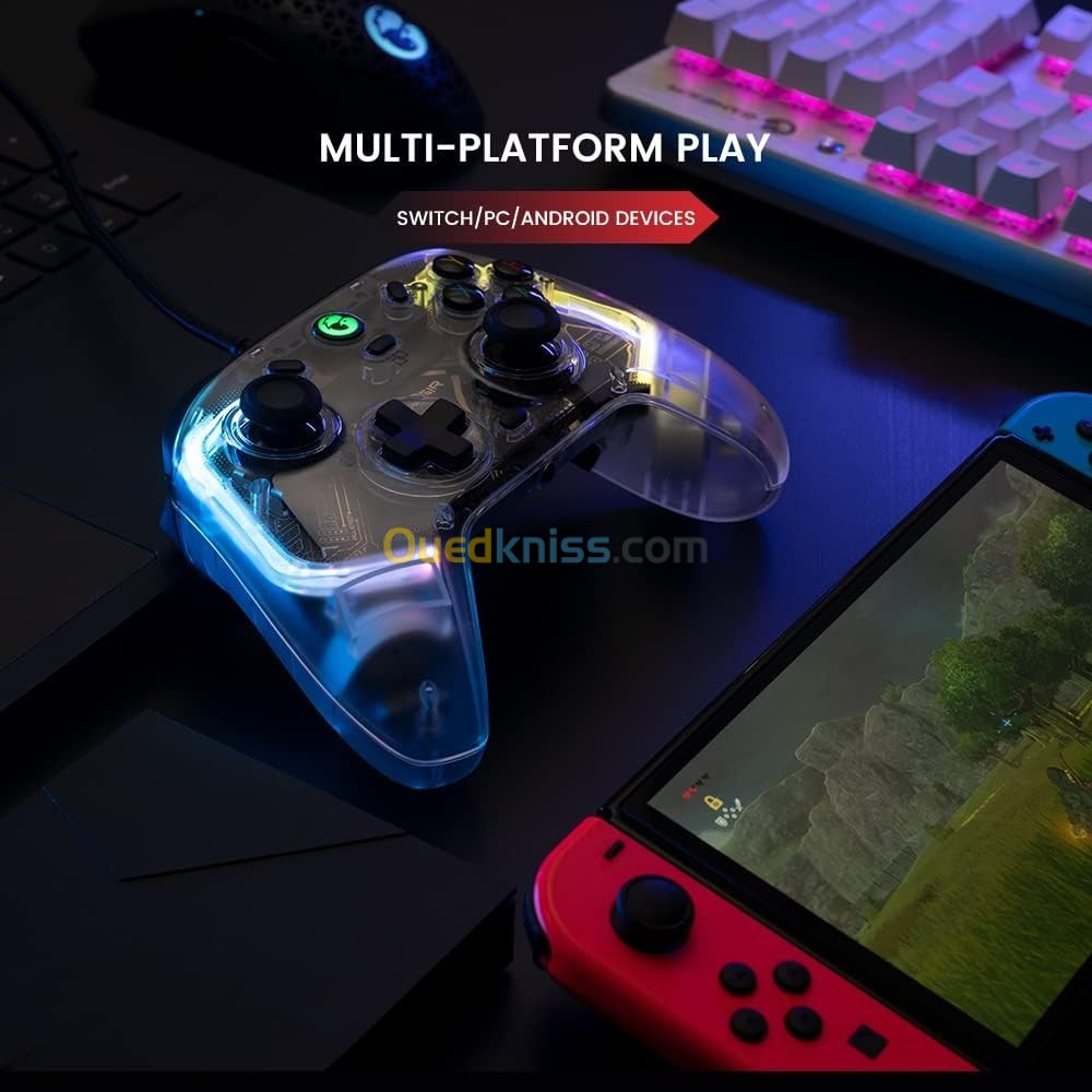 MANETTE FILAIRE GAMESIR T4 KALEID RGB (PC, SWITCH, ANDROID)