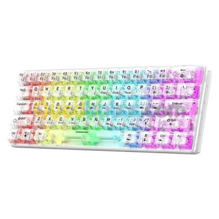 CLAVIER MAGMA FIORA F61 CRYSTAL 60% MECANIQUE CT SWITCH RGB WIRELESS + BLUETOOTH 