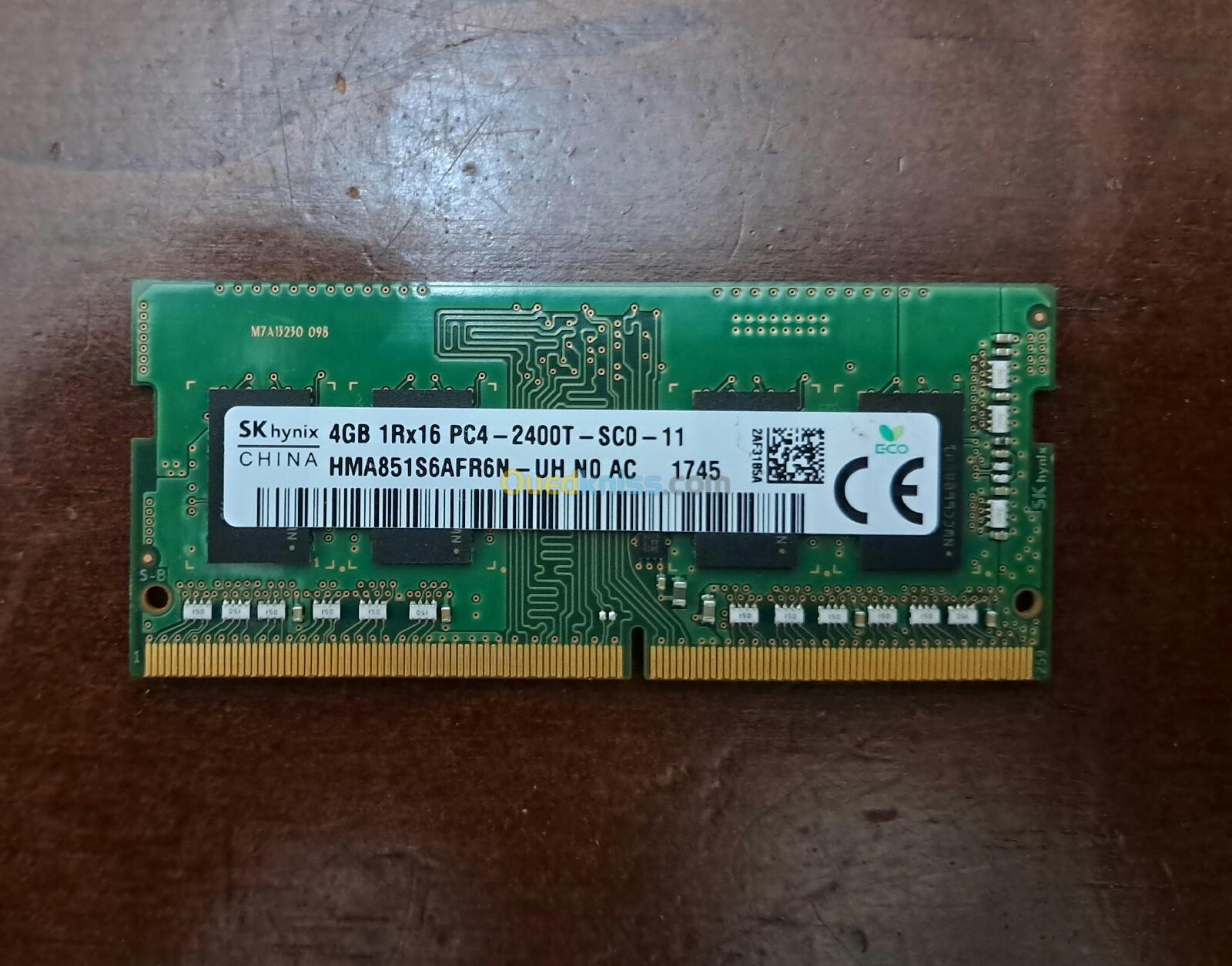 Les ram laptop 4gb ddr4