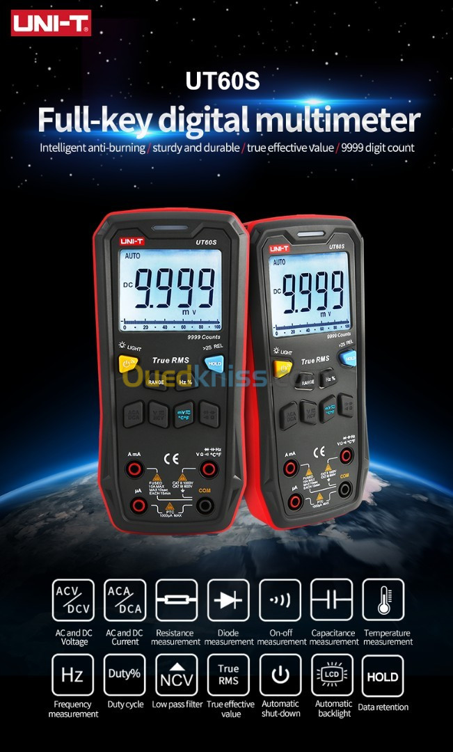 UNI-T Digital Smart Multimeter UT60S