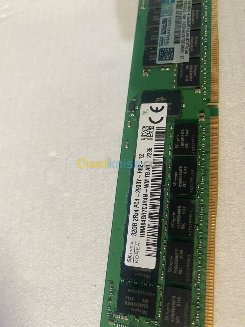 RAM Serveur HPE (HP) 32GB DDR 4 2933Mhz