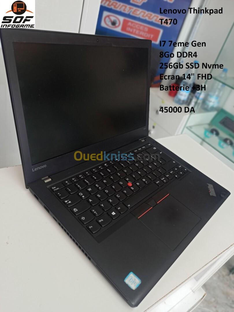 *PROMO* Lenovo T470 I7 7eme/8go/256gb/13.3"/Double batterie