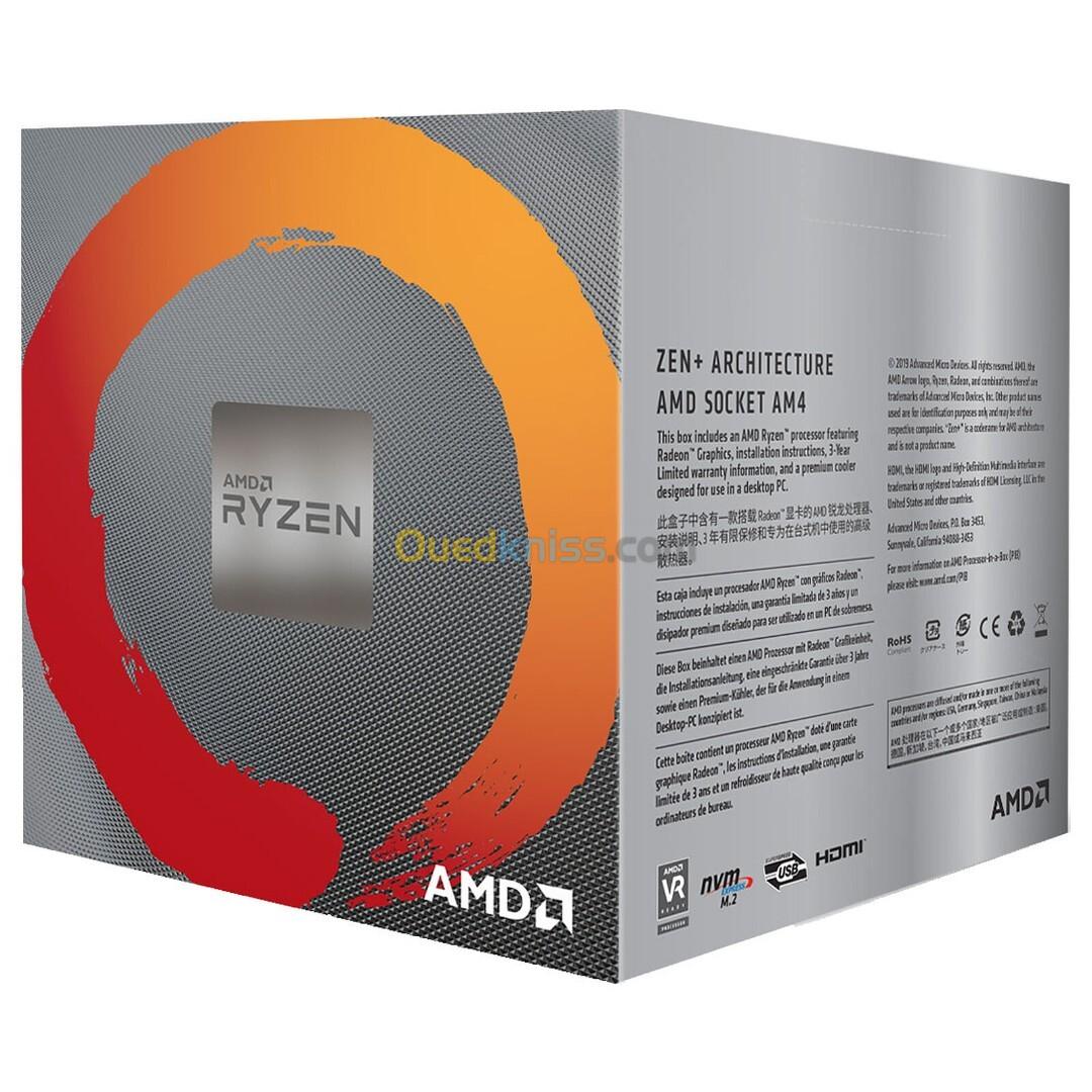 AMD RYZEN 5 3400G WITH RADEON VEGA 11 GRAPHICS