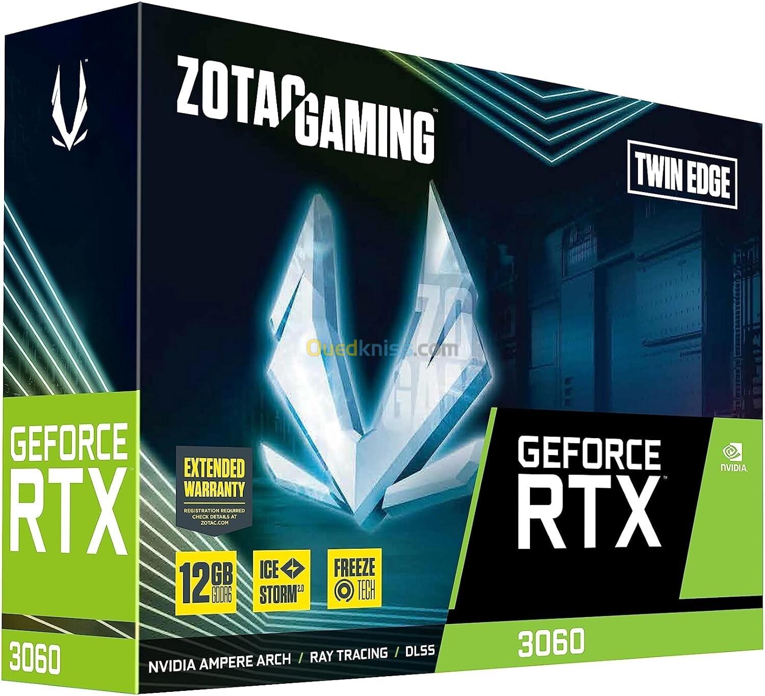 CARTE GRAPHIQUE ZOTAC GAMING GeForce RTX 3060 12GB TWIN EDGE 192BIT GDDR6