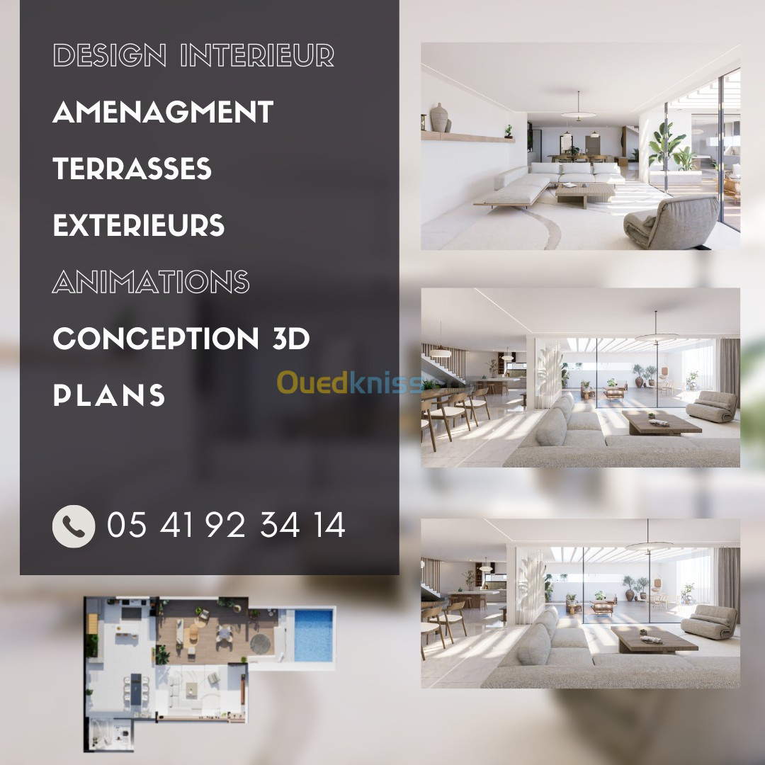 Designer d'interieur et 3d