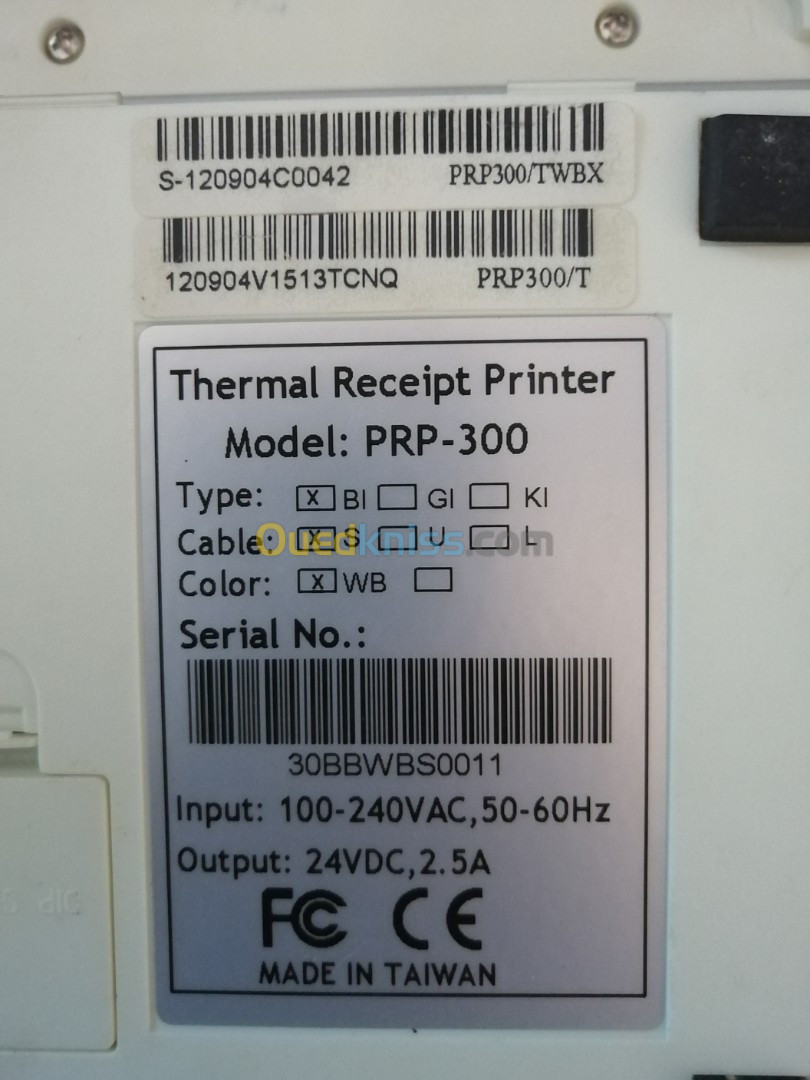 Imprimante Thermique TYSSO PRP-300