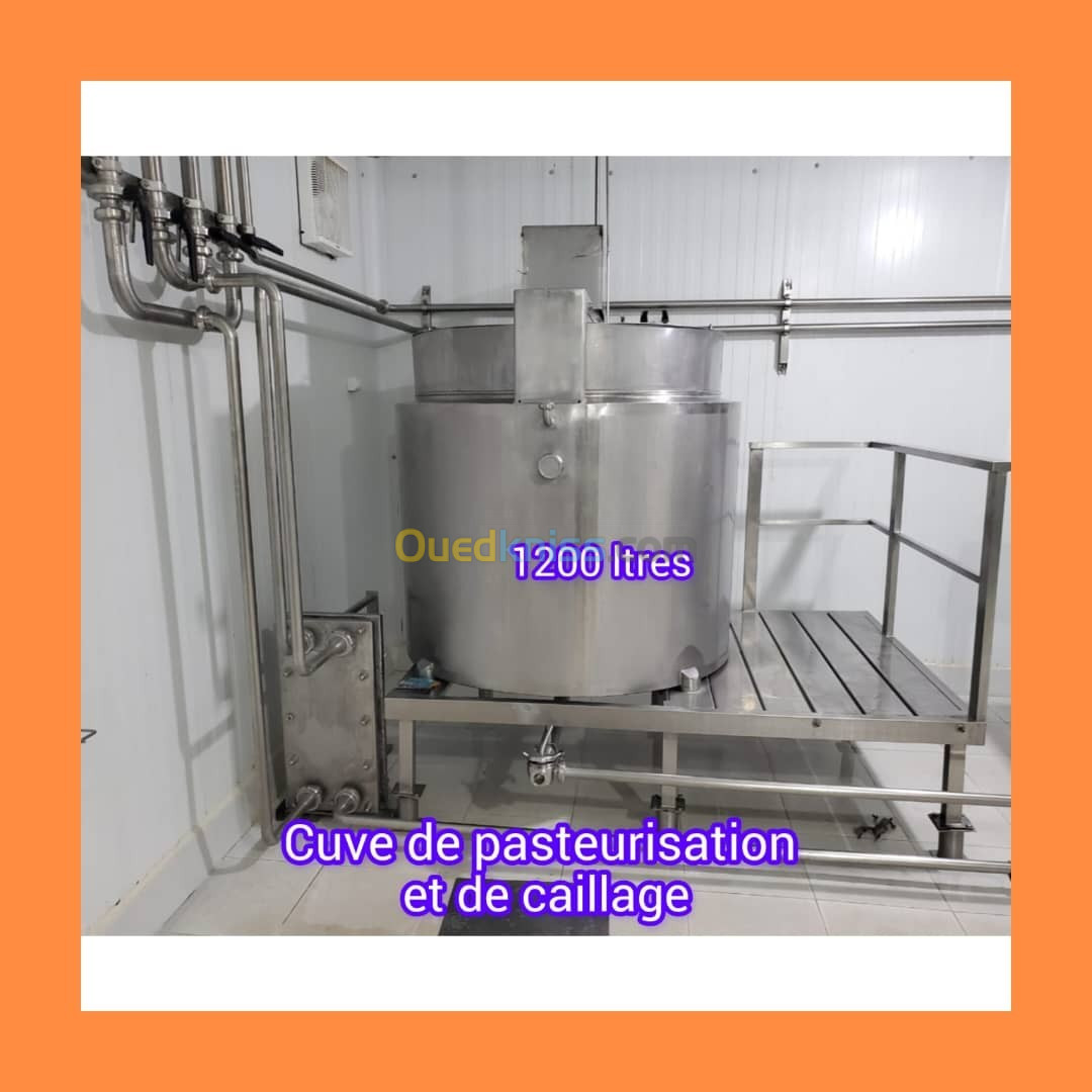 Cuve de pasteurisation et Cuve de reconstitution de lait