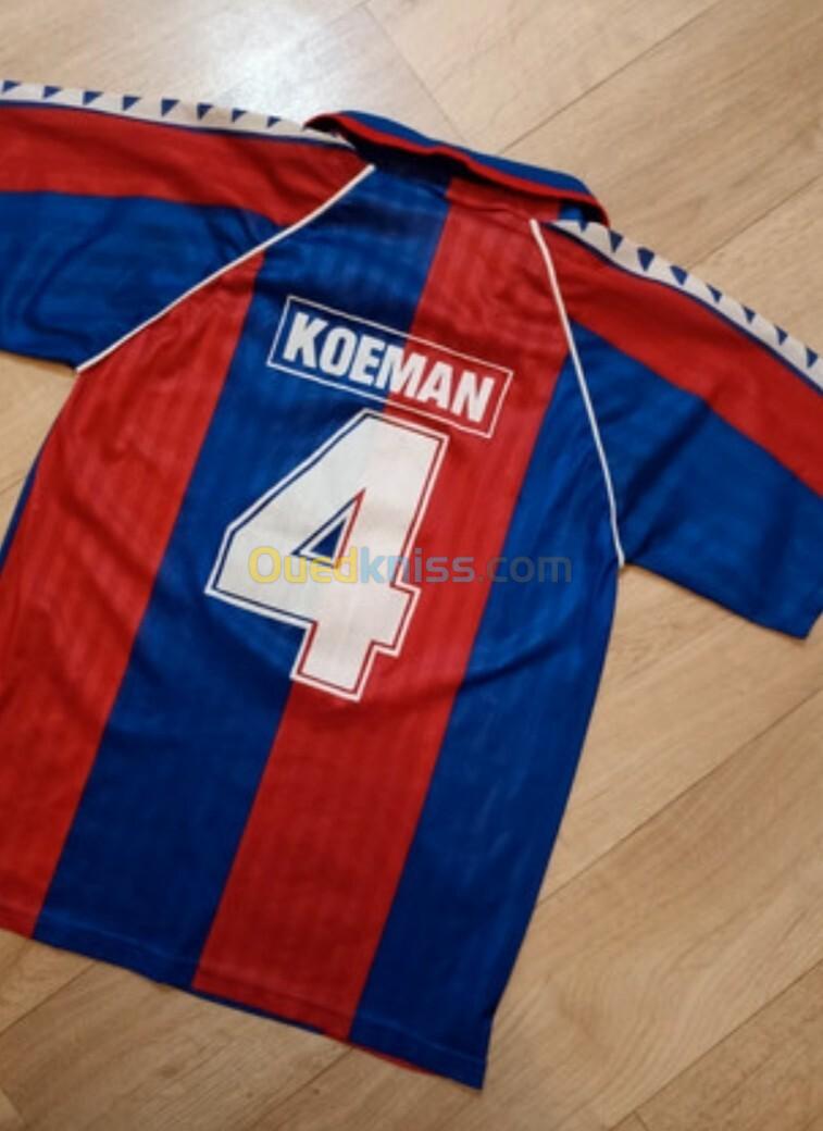   Maillot de football vintage de FCBARCELONA 1990 1995 N4 KOEMAN  