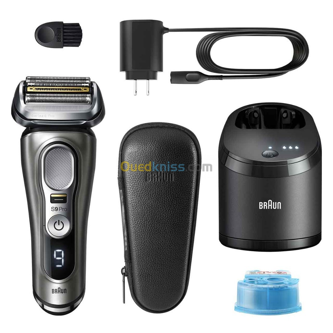 Braun Series 9 Pro 9465cc Rasoir Électrique Barbe , Centre SmartCare 5En1, Autonomie 60Min,Wet&Dry