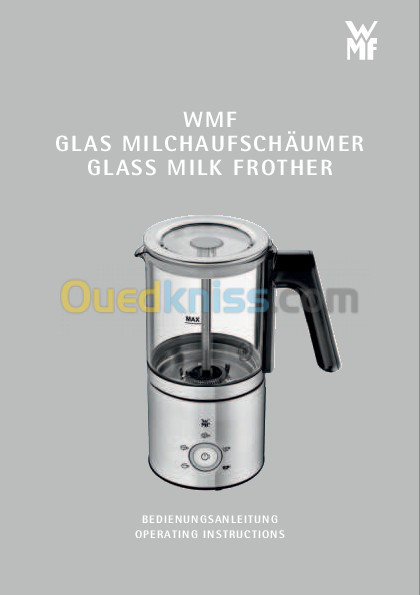 Chauffe lait et mousseur de lait EN verre  WMF INOX - 650W - 250ml