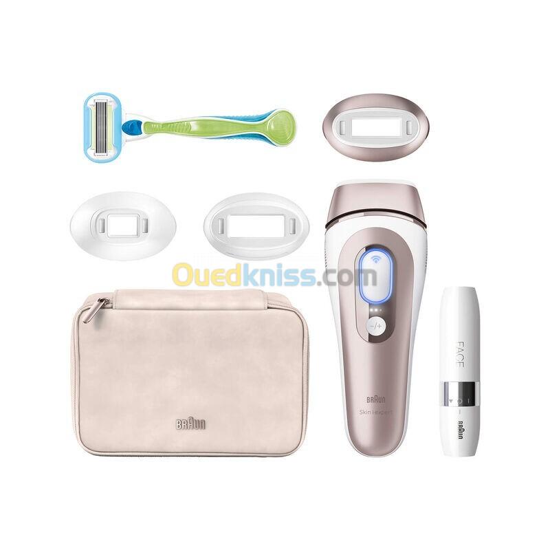 Braun Épilateur À Lumière Pulsée Intelligent Skin iexpert 4 Têtes Visage Et Corps PL7387