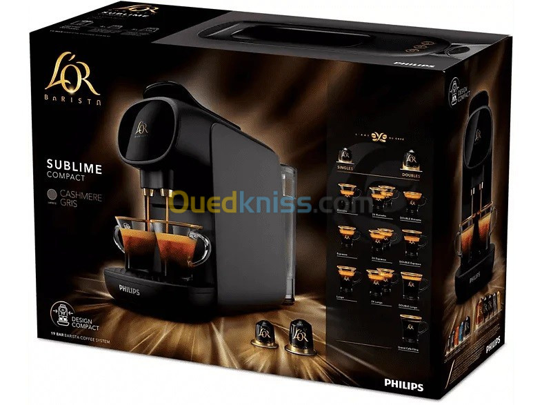 Machine à café à capsules LM9012/23  L'Or Barista Sublime GRIS Cachemire 