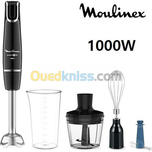 Bras mixeur Moulinex INFINY FORCE + 4 ACCESSOIRES DD944810 - 1000w