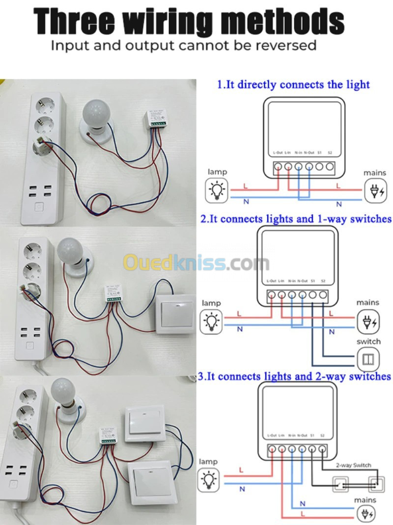 interrupteur connecté Zigbee Tuya Mini Smart Switch 16A