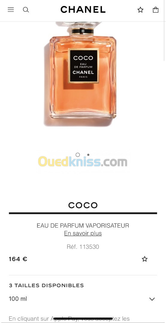 CHANEL COCO EAU DE PARFUM 100ML  