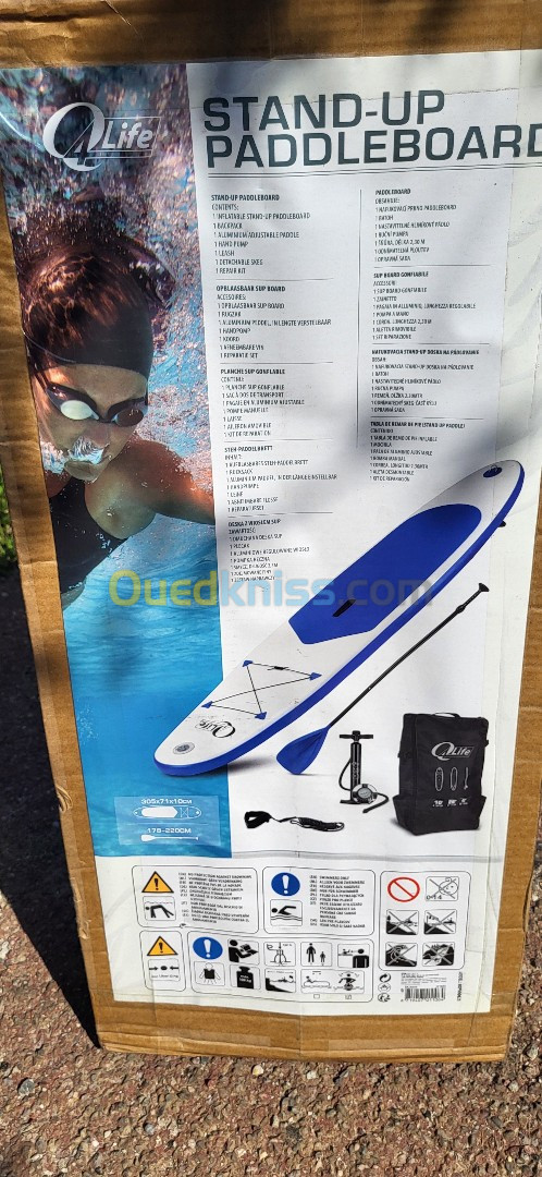 Planche de Stand-Up Paddle (SUP) gonflable Q4Life 320 x 76 x 15 cm