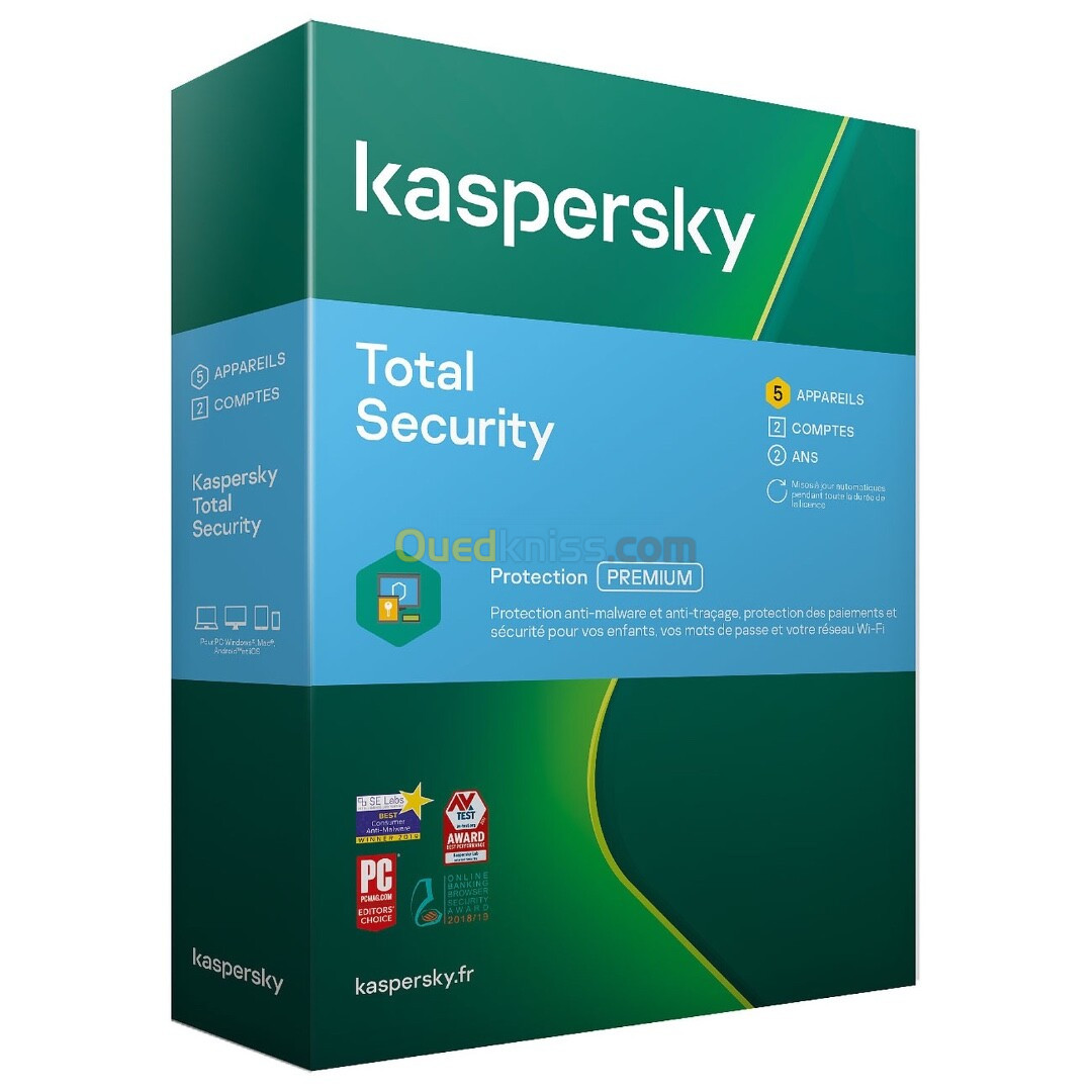 Kaspersky total security 23 mois