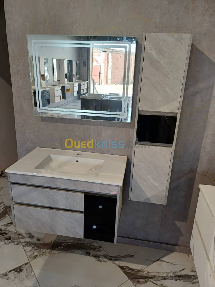 Meuble salle de bain+vasque+miroir 