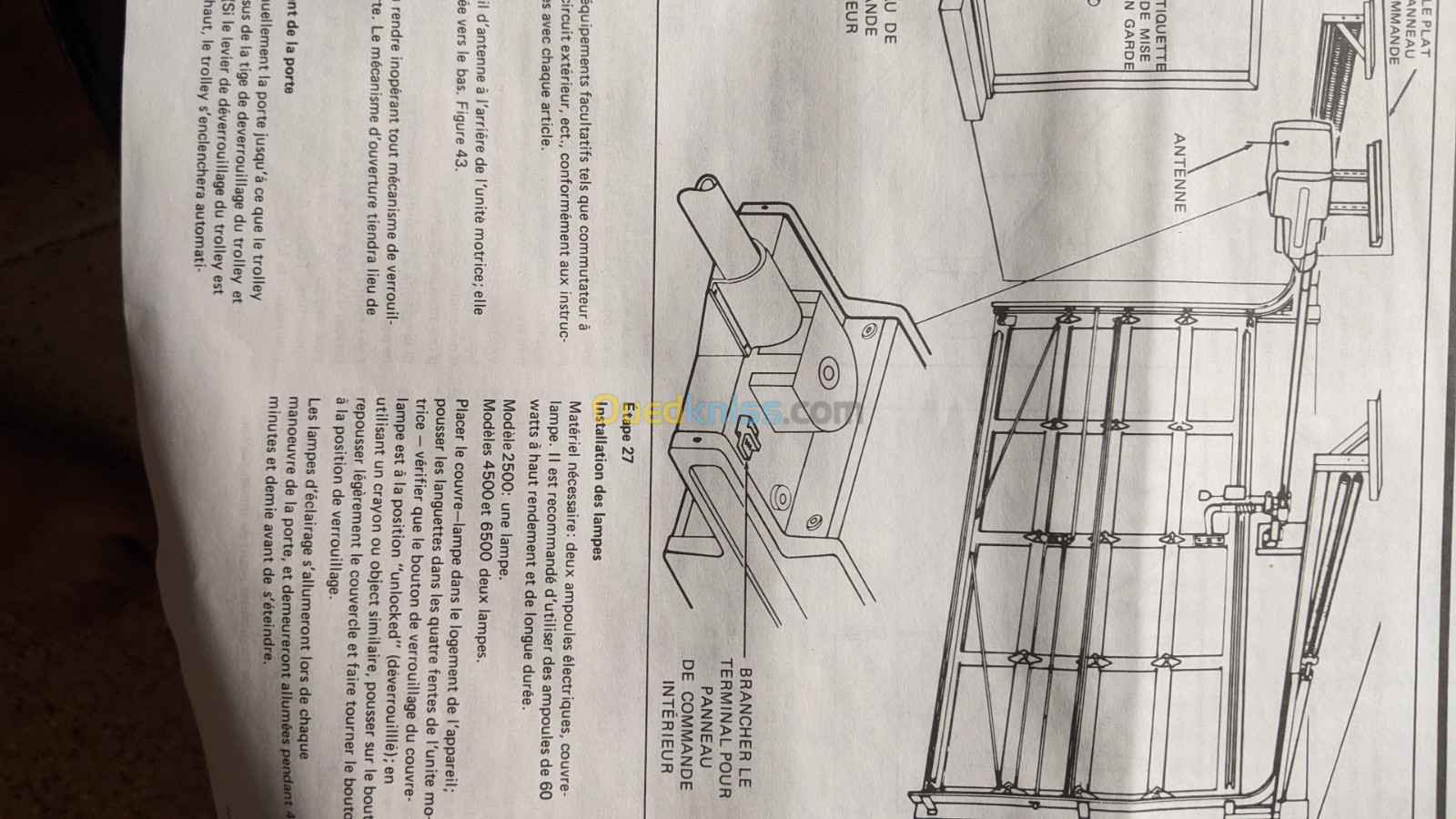 MOTORISATION POUR PORTE DE GARAGE - SERVO LIFT - MODEL 4500