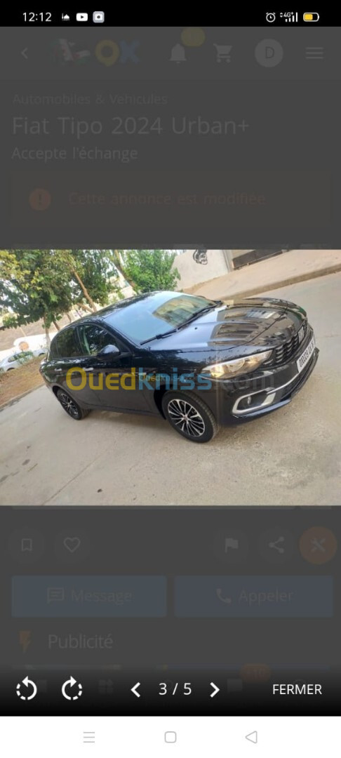 Fiat Tipo 2024 Urbain plus