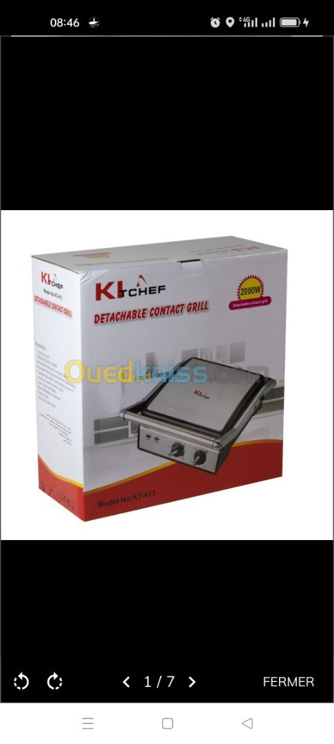 Panineuse kitchef 2000w