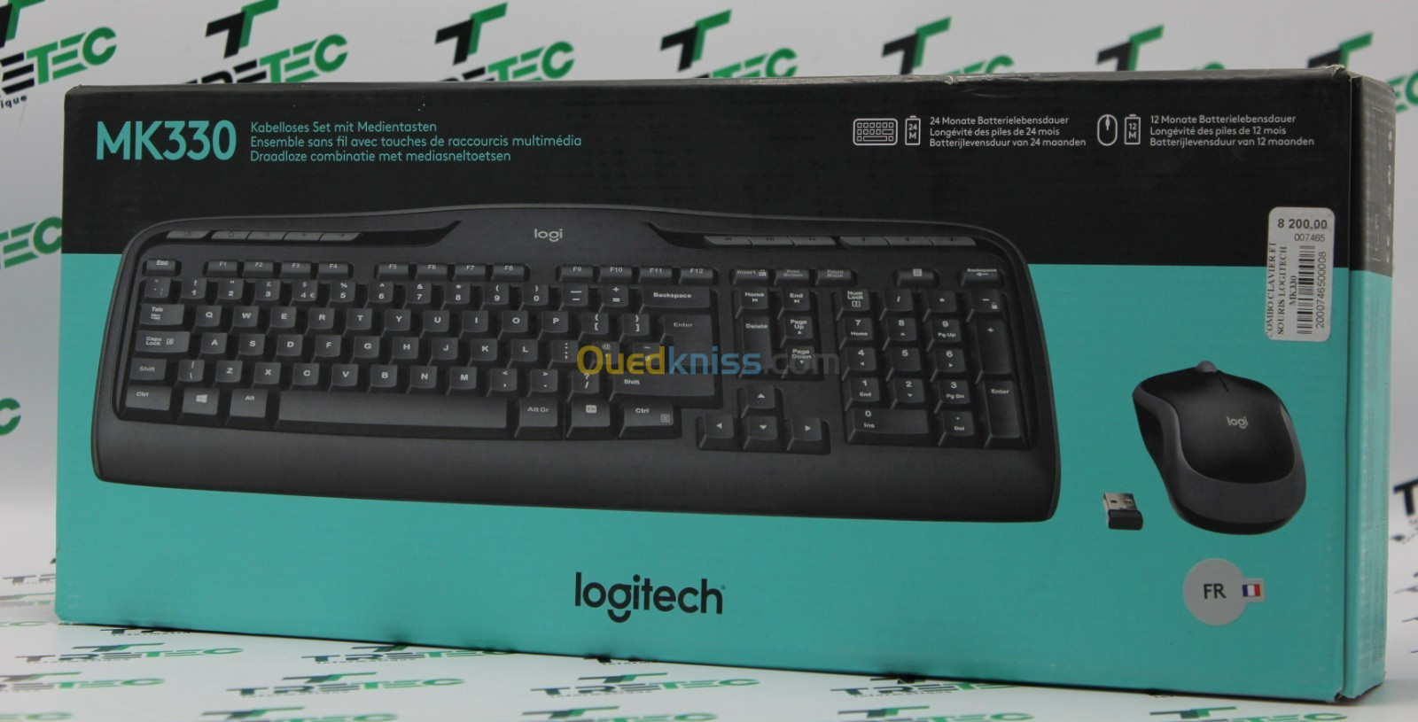 CLAVIER ET SOURIS SANS FIL LOGITECH MK330