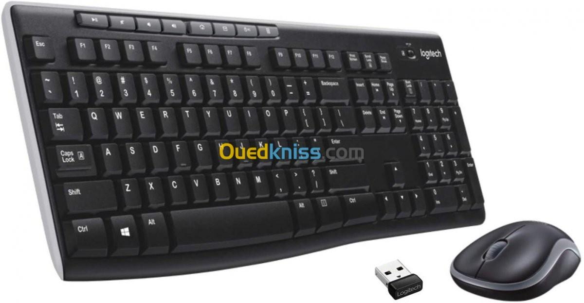 CLAVIER ET SOURIS SANS FIL LOGITECH MK270