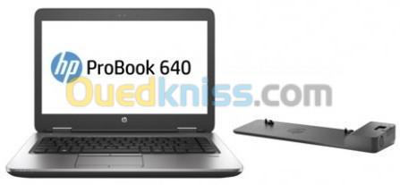 HP Laptop ProBook 640 avec Station d'accueil