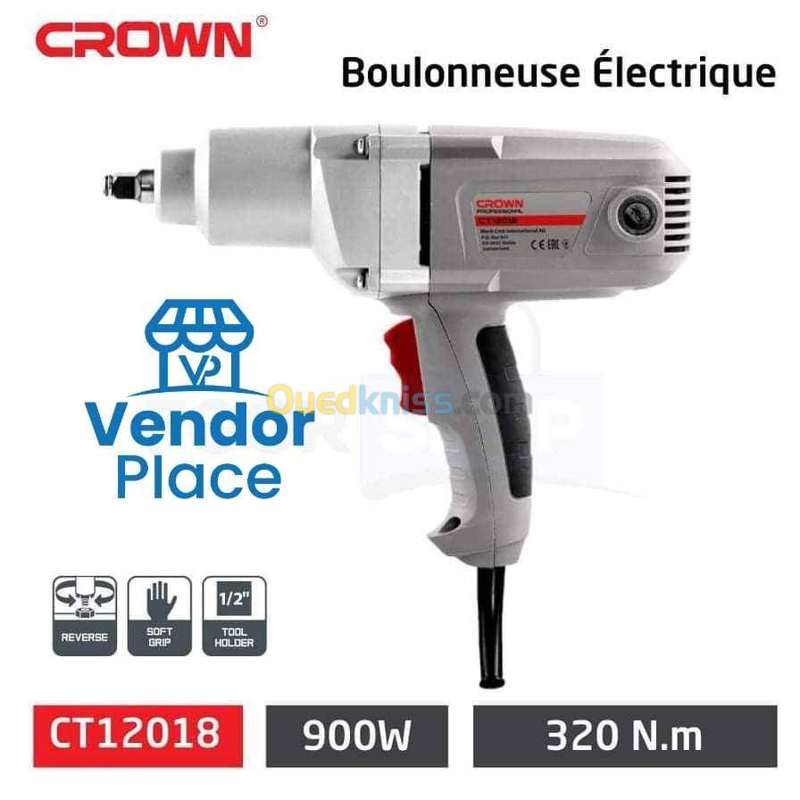 Clé à choc électrique crown 900w - Alger Algérie