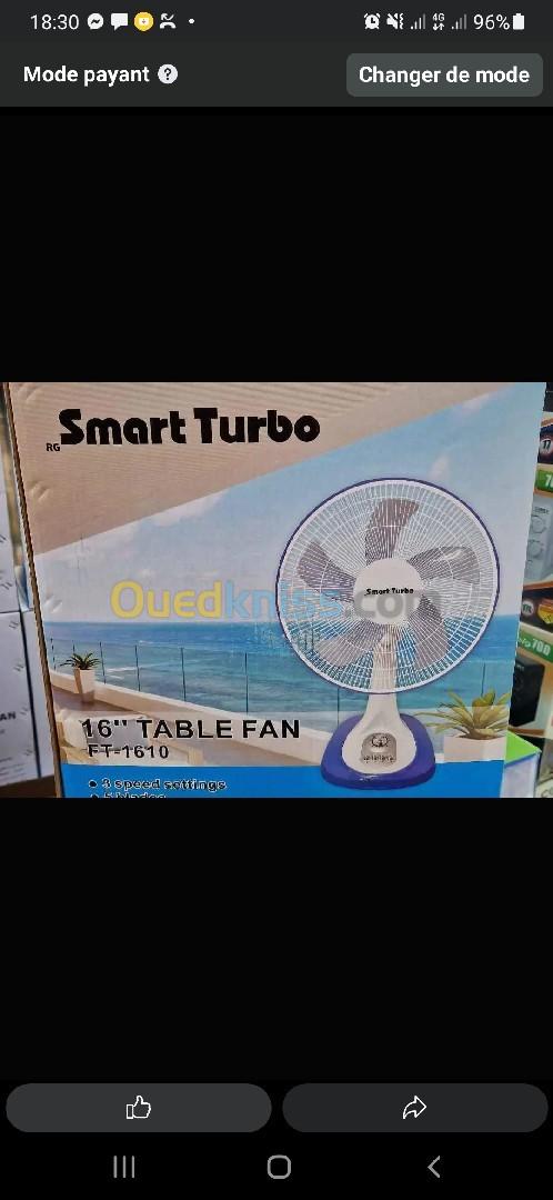 ventilateur smart turbo à table 