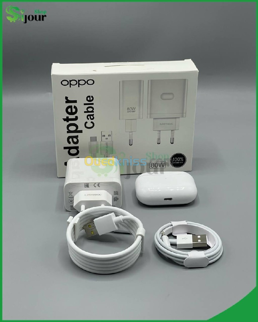 Airpods pro + chargeur original de 80 w