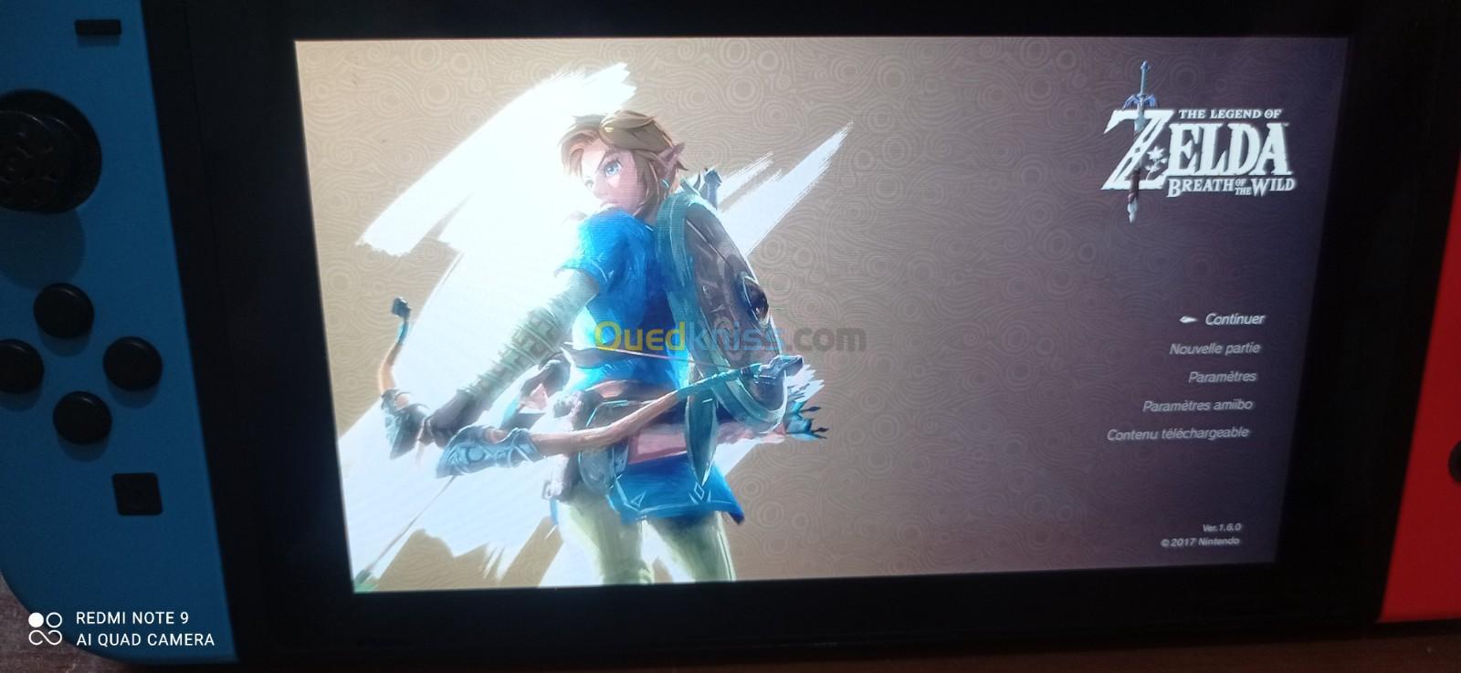 Nintendo switch v2 2019 avec Zelda et chargeur d'origine 