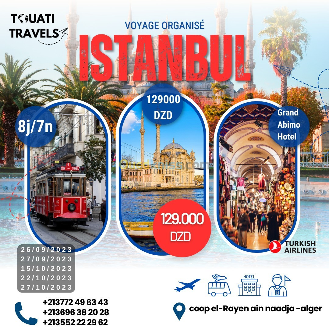 PROMOTION  Istanbul -Septembre - Octobre 