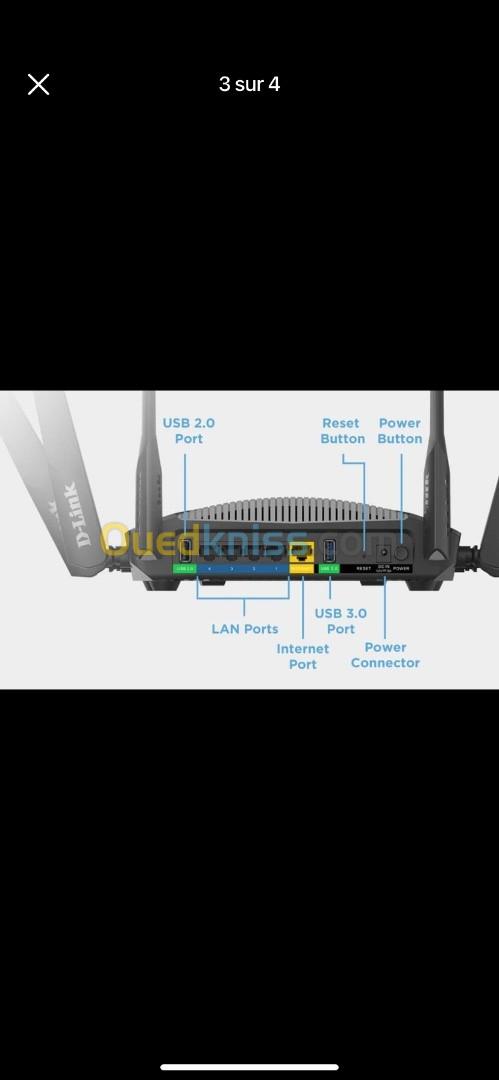 Routeur D-Link EXO AC3000 DIR-3040 Wi-Fi Smart Mesh