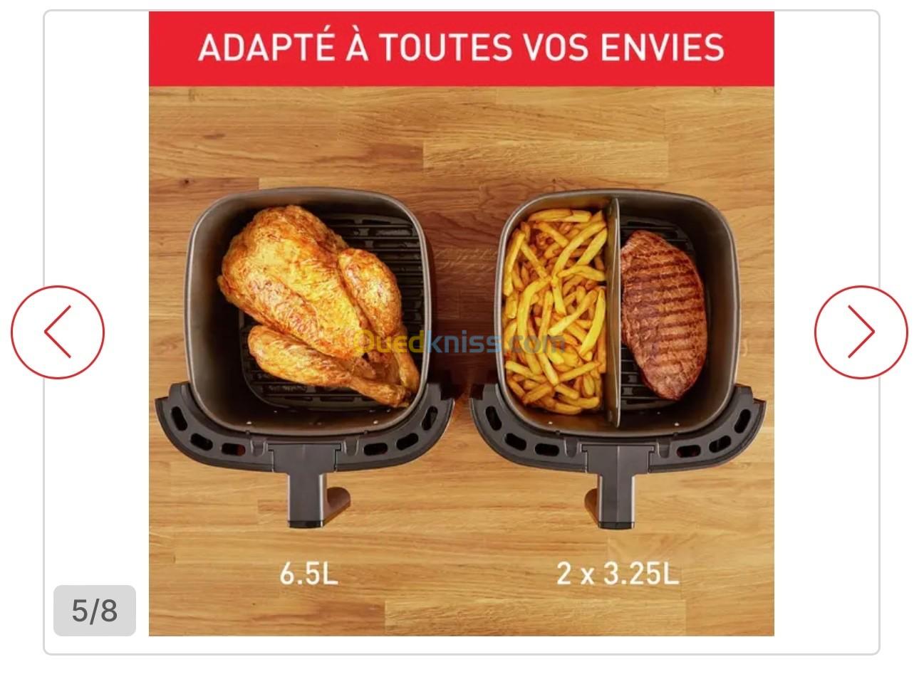 Friteuse MOULINEX 6.5L A AIR CHAUD ET GRILL EASY FRY & GRILL DIGITAL 2-EN-1 XXL INOX EZ801D10