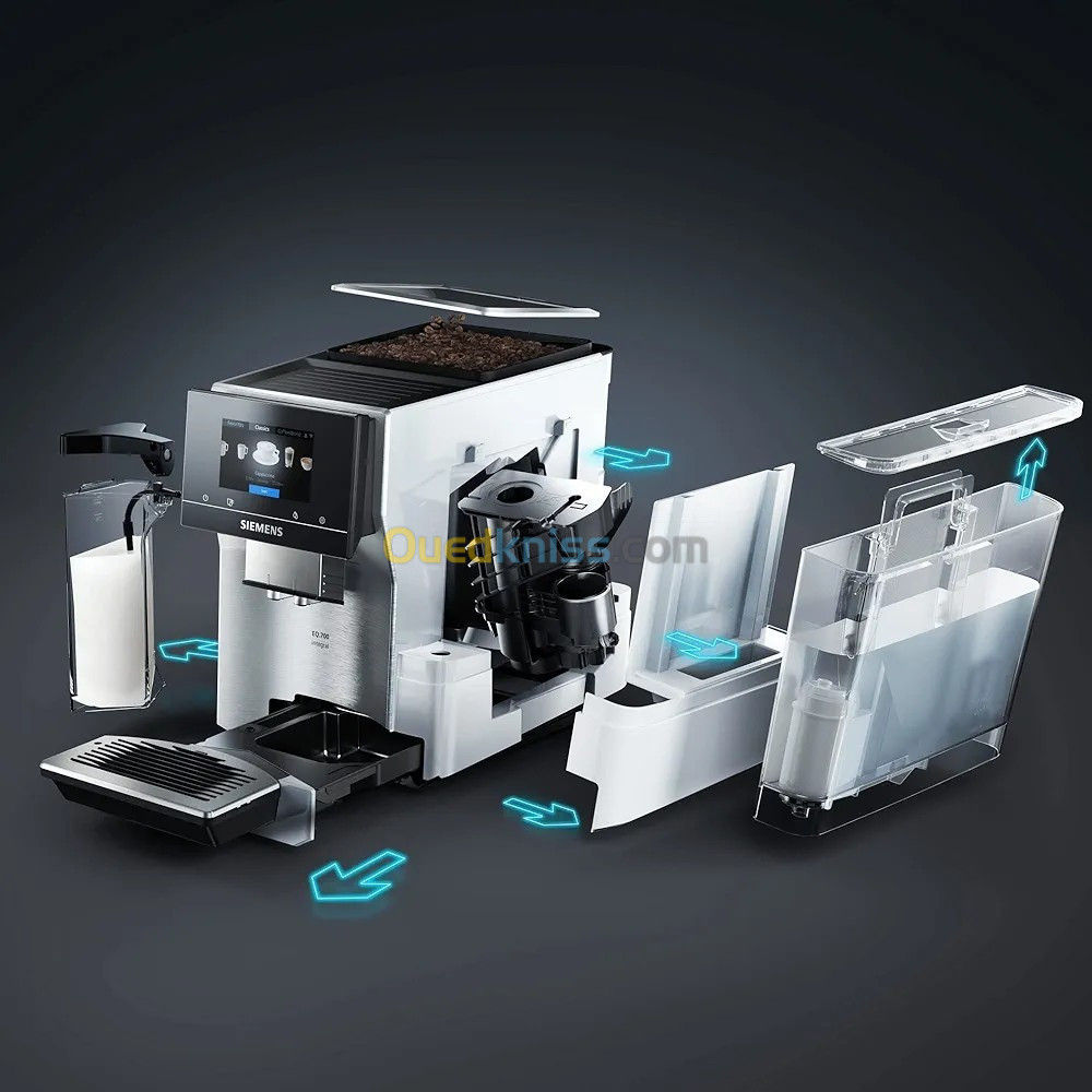 Machines a cafe SIEMENS EQ.700 INTEGRAL TQ705R03  AVEC BUSE VAPEUR "CAPPUCCINO 19 BAR