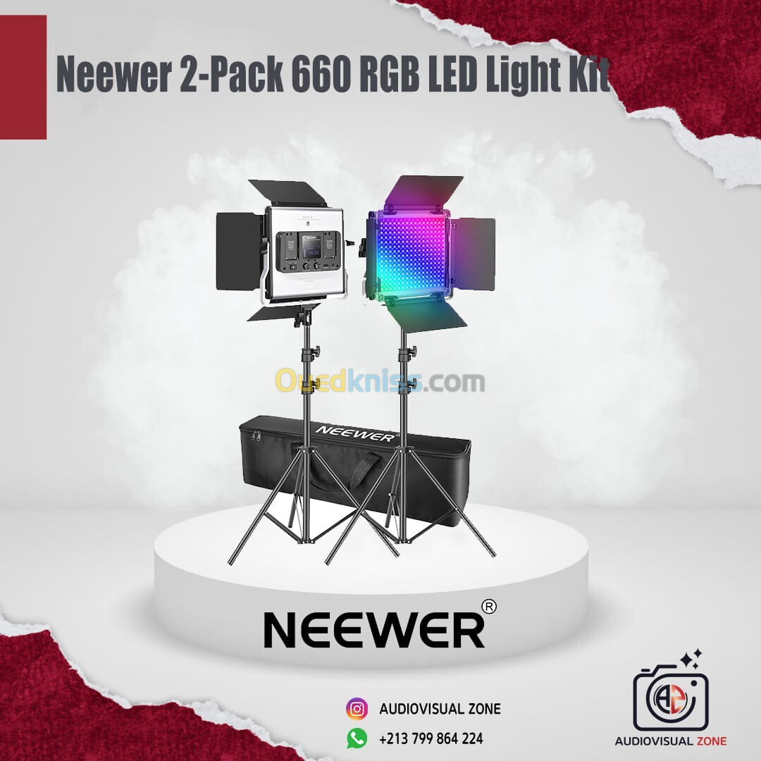 Kit panneau Led Neewer 660 RGB