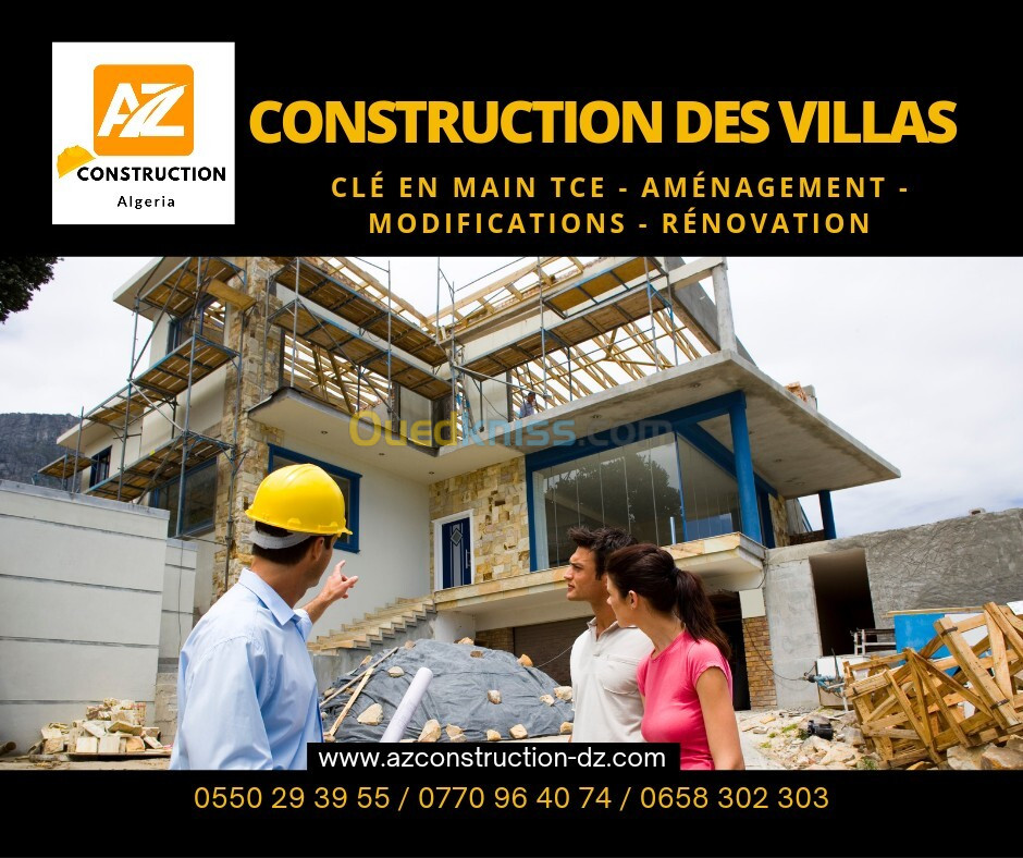 Construction des villas en TCE à oran  