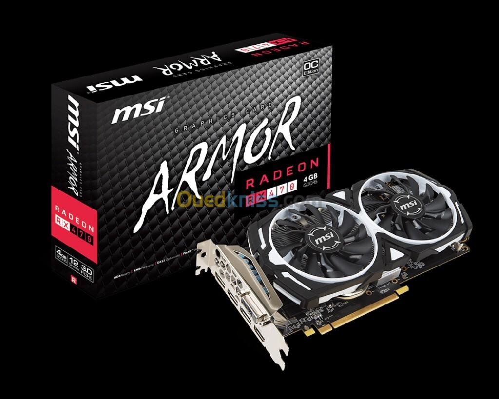 Carte Graphique Msi Radeon RX 470 ARMOR 4G Used