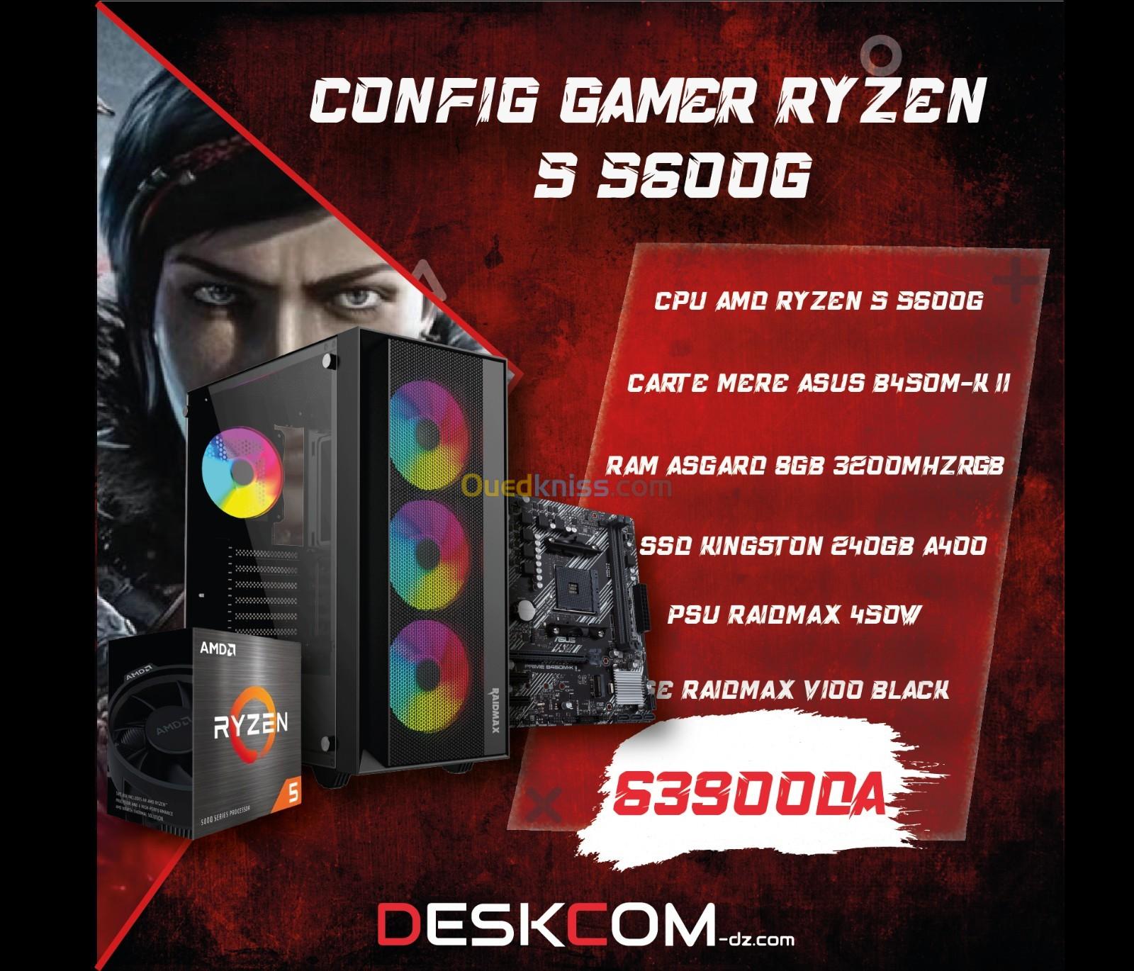 Config Gamer Ryzen 5 5600G - Oran Algérie