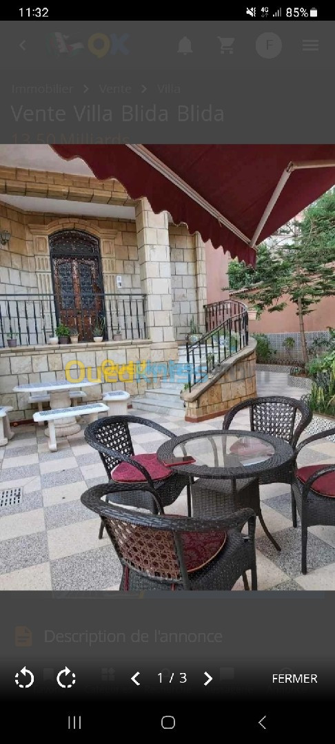 Vente Villa Blida Blida