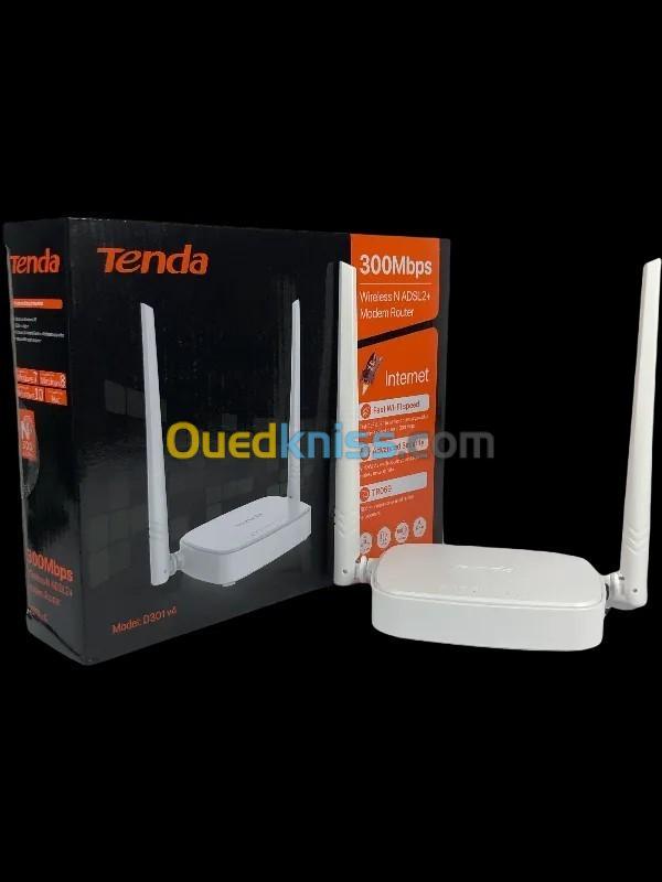 Tenda Modem Routeur D301 V4 ,300Mbps