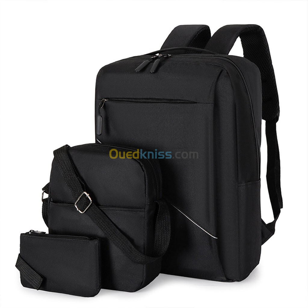  Sac à Dos Multifonctionnel 3Pcs Sortie USB Emplacement PC Portable