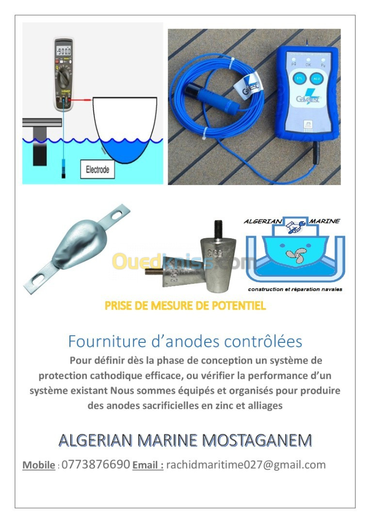 anodes sacrificielles en zinc et alliages spéciaux 