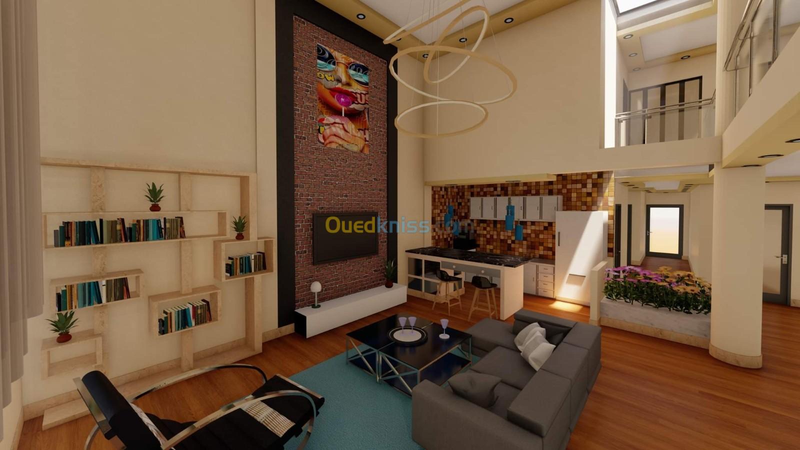 Sous traitance modélisations 2D/3D promotion immobilière villas aménagement intérieur extérieur 