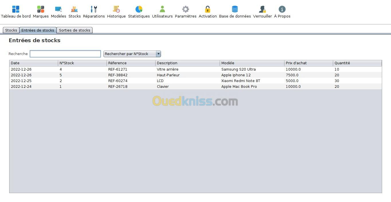 Logiciel De Gestion Des Réparations - برنامج تسيير محلات الصيانة