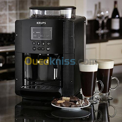 KRUPS Essential, Machine à café à grain, 3 boissons, Ecran LCD 