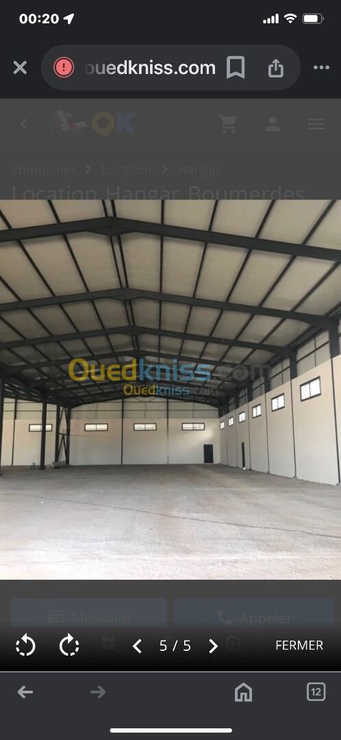 Location Hangar Sétif Guidjel